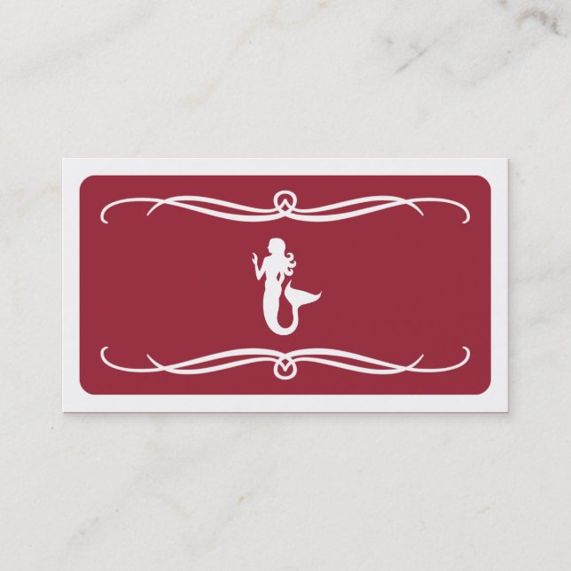 mod mermaid (color customizable) business card (Front)