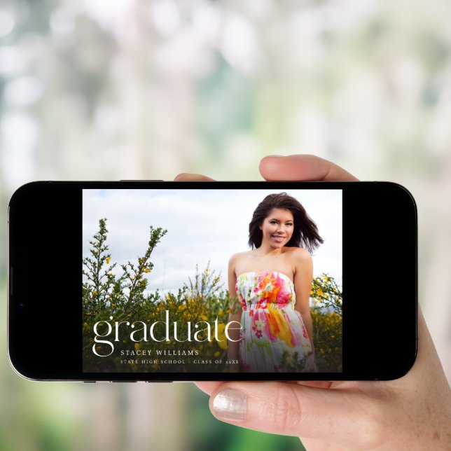 MOD Mod Photo Graduation Announcement H (Front Digital)