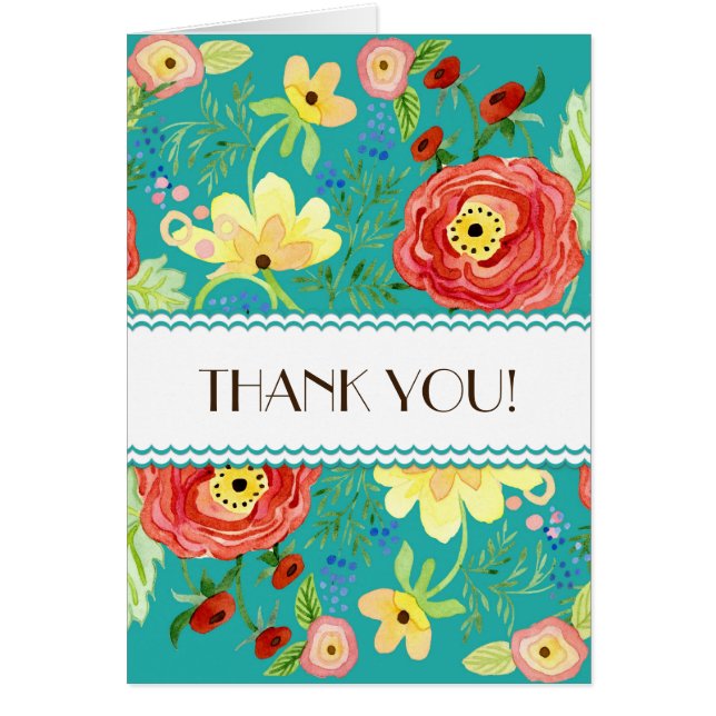 Mod Modern Floral Ranunculus Leaf Rose Bracket Cards (Front)