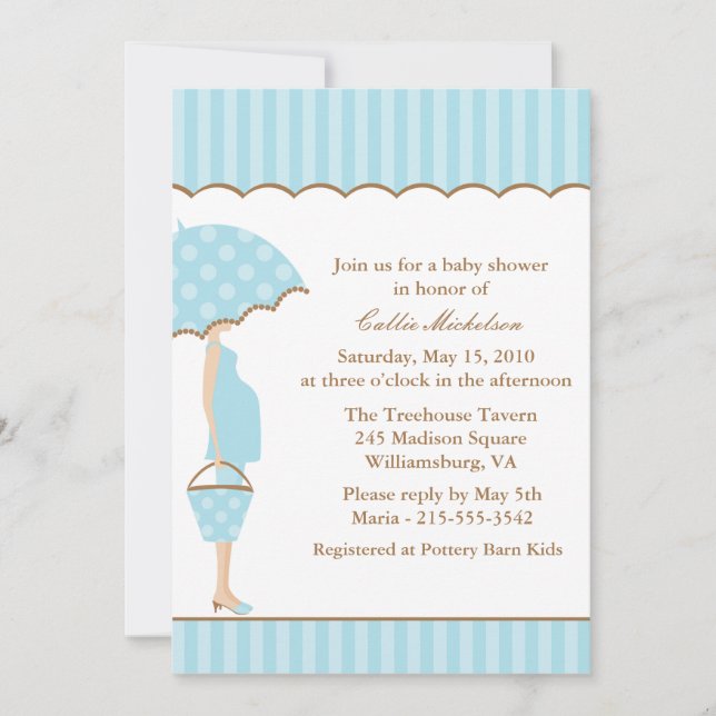 Mod Mom Baby Shower Invitation (Front)