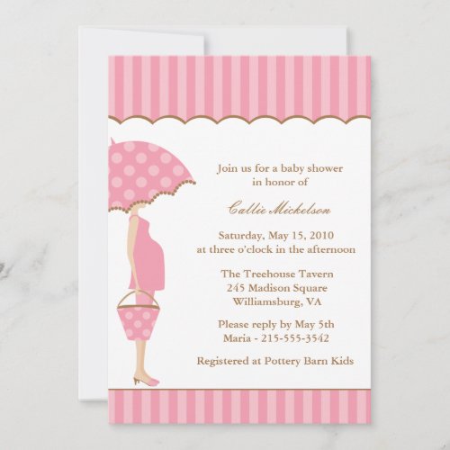Mod Mom Baby Shower Invitation