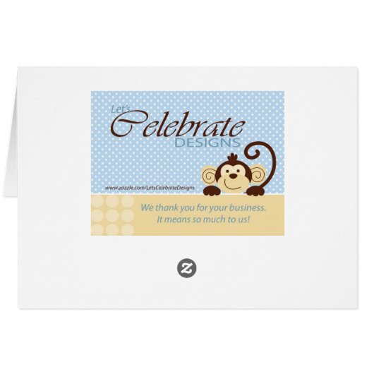 Mod Monkey Table Card (Back Horizontal)