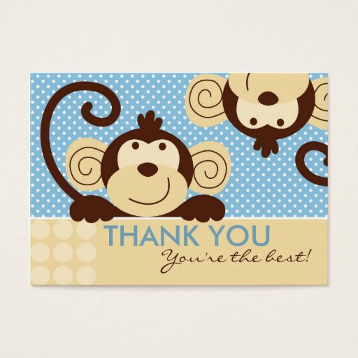 Customizable Mod Monkey TY Gift Tag Business Cards