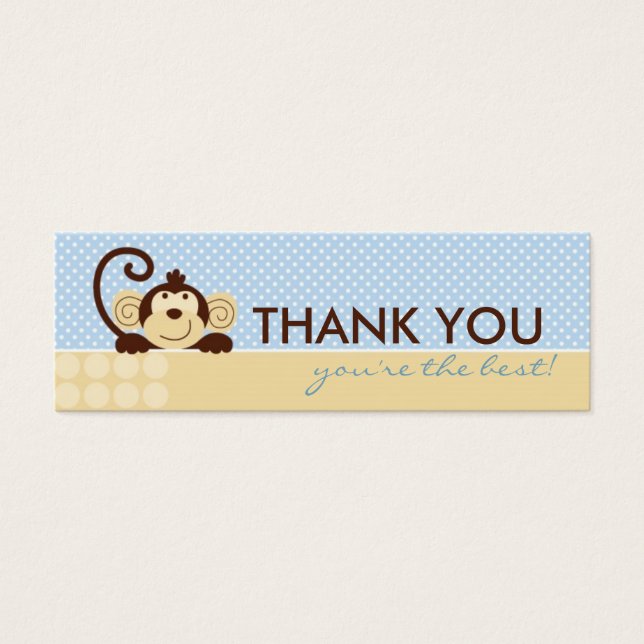 Mod Monkey TY Skinny Gift Tag (Front)