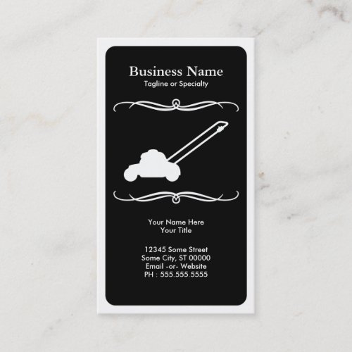 mod mower business card template