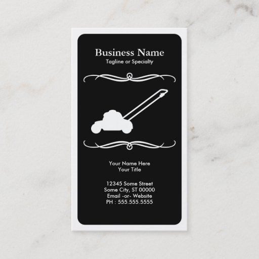 Customizable mod mower business card template