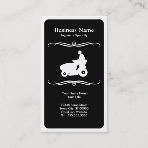 mod mower business card