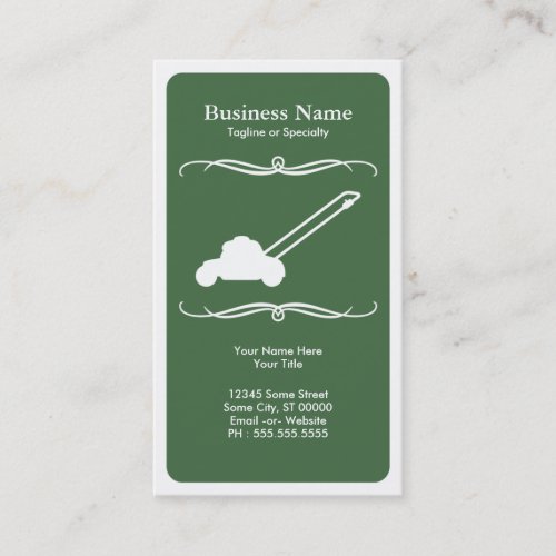 mod mower business card