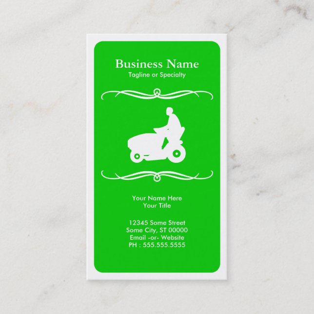 mod mower business card (Front)