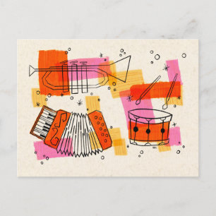 Mod Music Postcard
