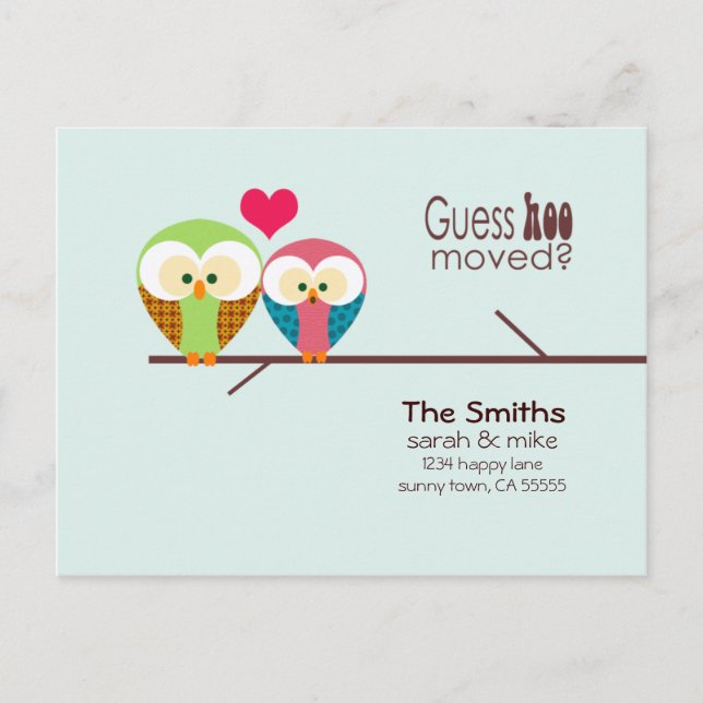 Mod Owl - Just Moved Announcement (Front)