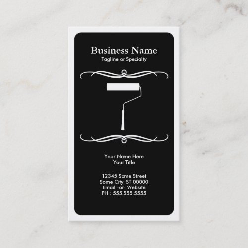 mod paint roller business card