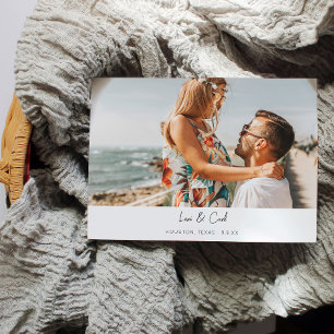 MOD Para Photo Horizontal Save the Date Invitation