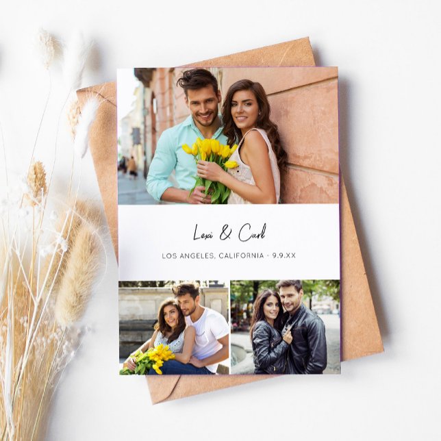 MOD Para Photo Trio H Save the Date - Small Invitation (Creator Uploaded)