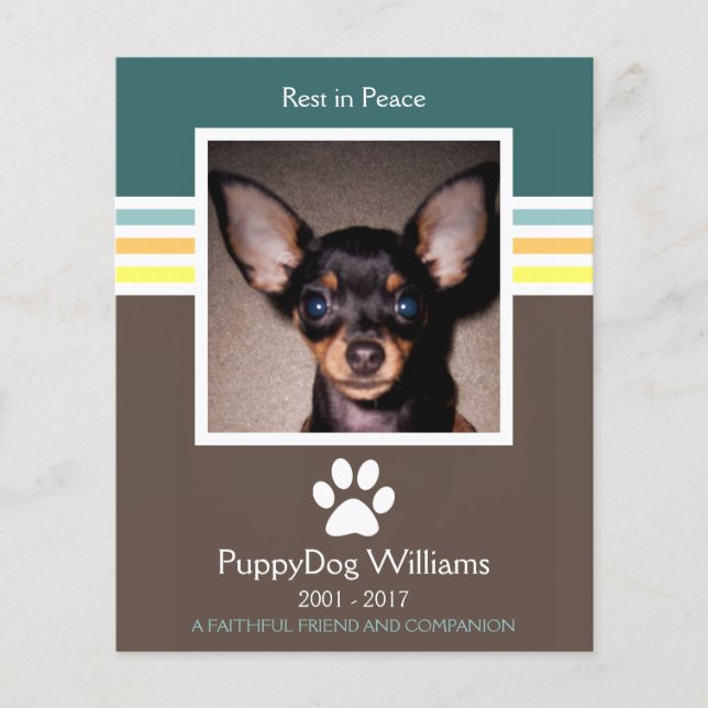 mod pet loss memorial card (Front)