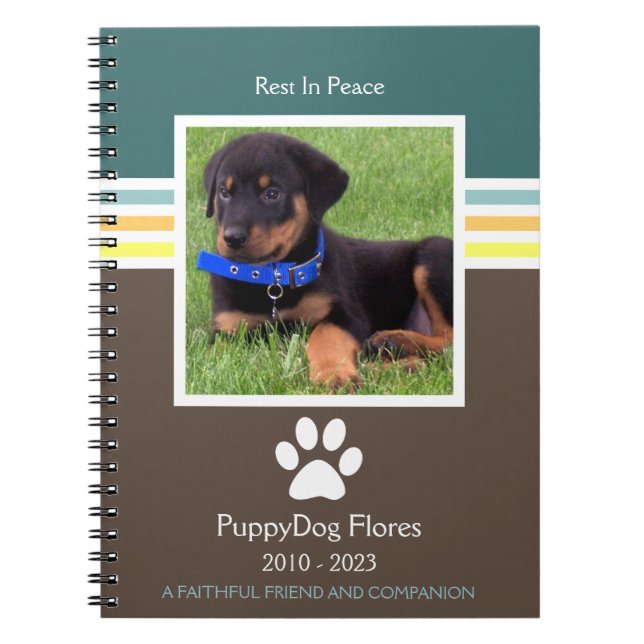 mod pet loss memorial notebook (Front)