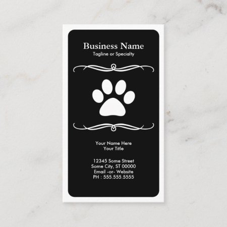 Mod Pet Paw Business Card