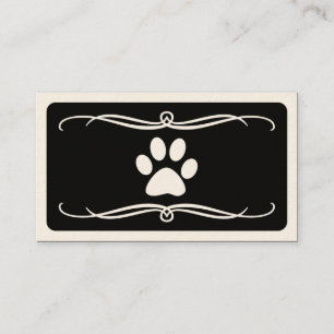 mod pet paw business card