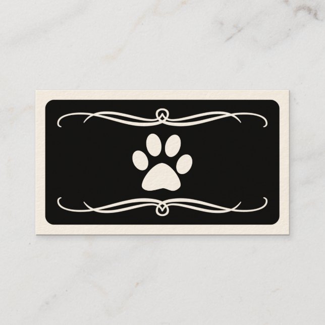 mod pet paw business card (Front)