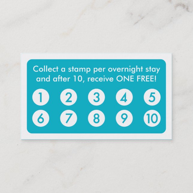 mod pet paw loyalty card (Back)