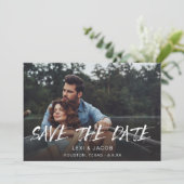 MOD Photo & Calligraphy 5 Save the Date Invitation (Standing Front)