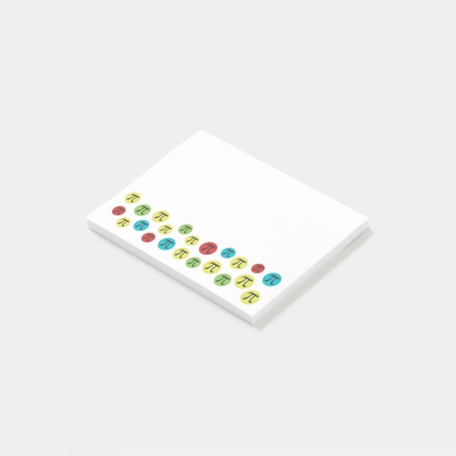 Mod Pi Colorful Pi Symbols Notes (Angled)