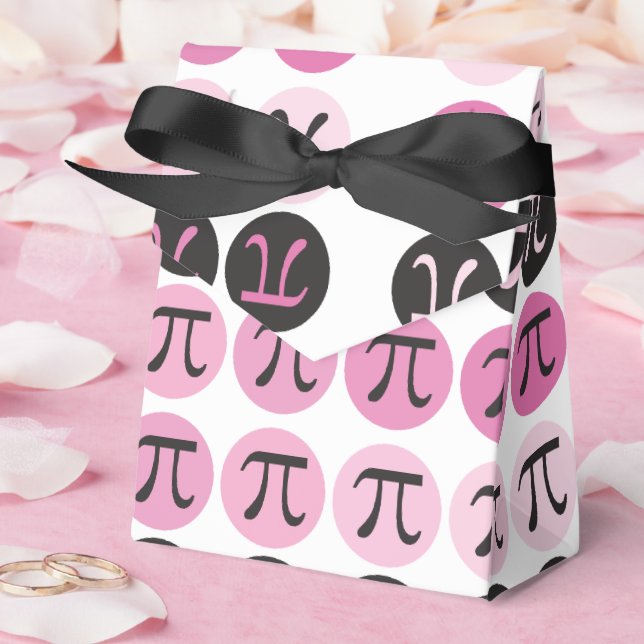 Mod Pi  - Pink Pi Favor Boxes (Wedding)