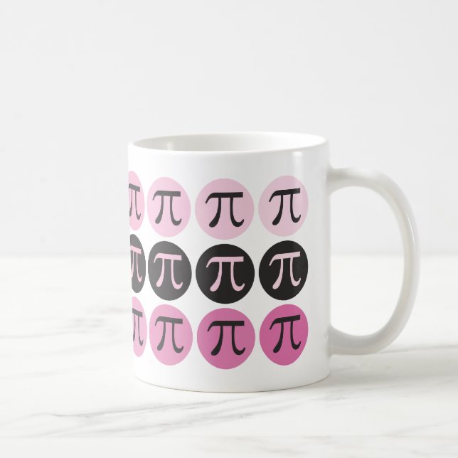 Mod Pi  - Pink Pi Gift Mug (Right)
