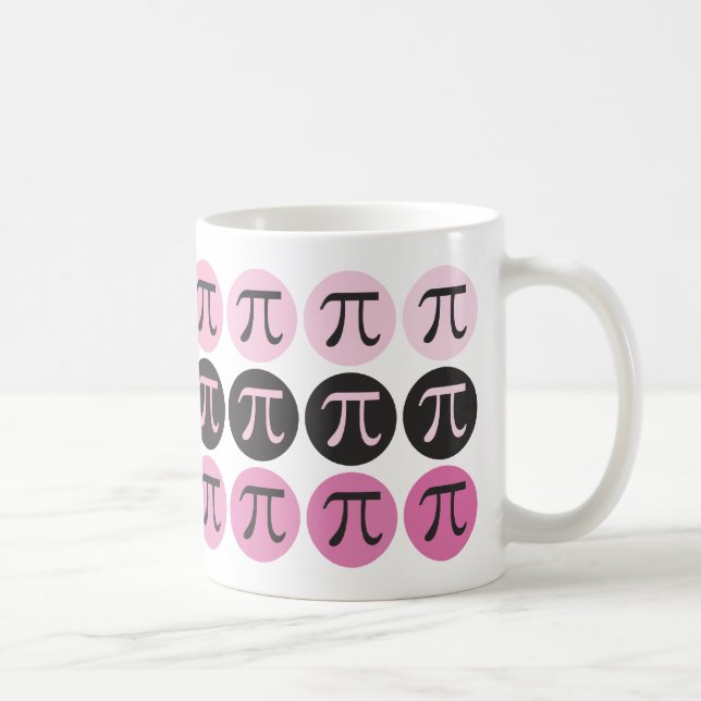 Mod Pi  - Pink Pi Gift Mug (Right)