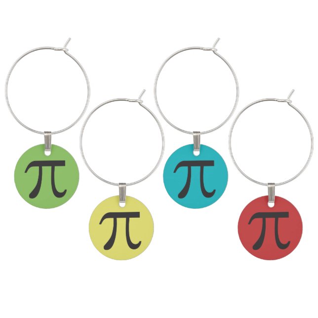 Mod Pi Set Wine Markers Charm (Staggered)