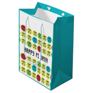 Mod Pi Symbols - Colorful Happy Pi Day Gift Bag