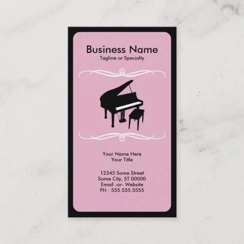 mod piano business card templates