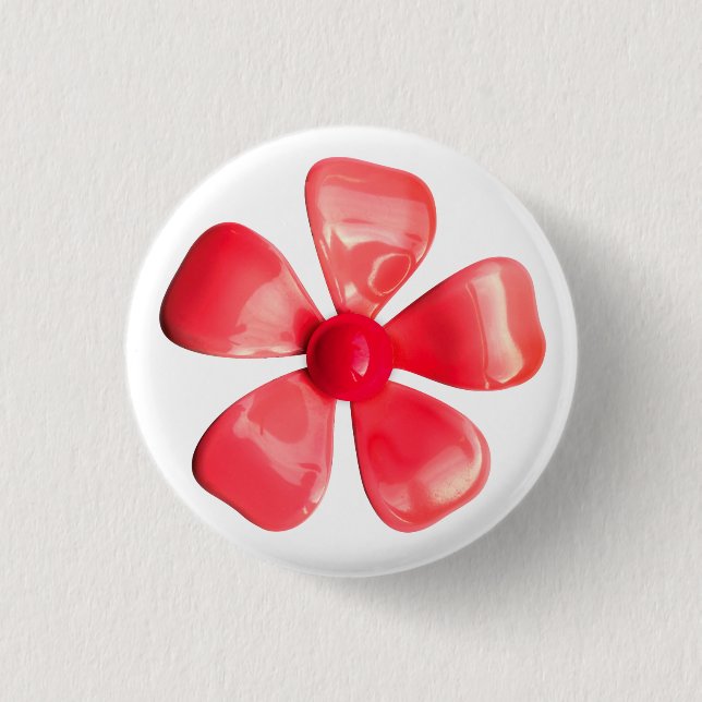 MOD PINK Flower Pin - Bouquet Spring Summer Garden (Front)