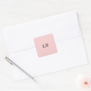 MOD PINK TULIP WEDDING envelope seal