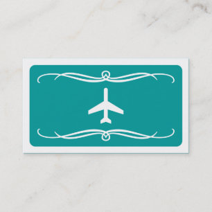 mod plane (color customizable) business card