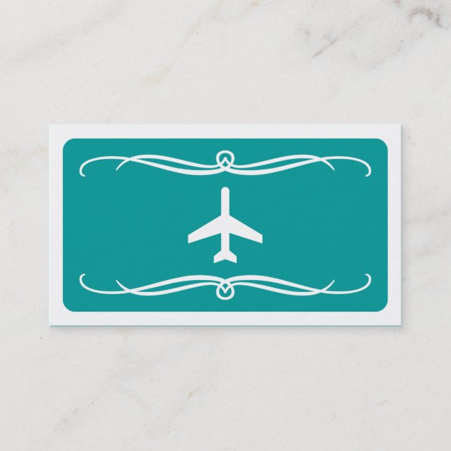 mod plane (color customizable) business card (Front)
