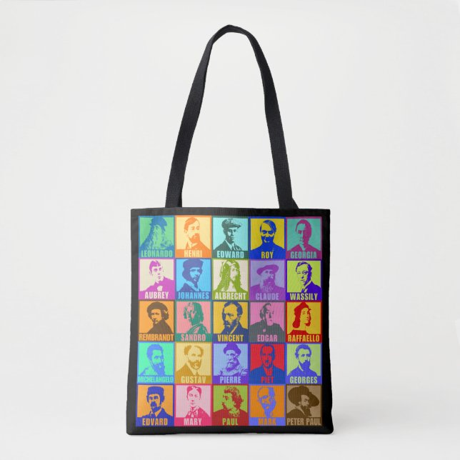 Mod Pop Art Artists Tote (Front)