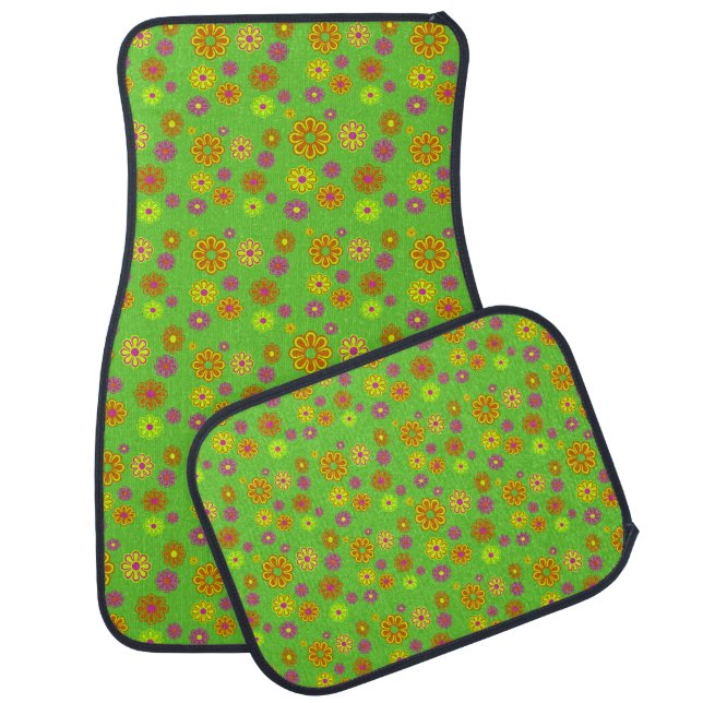 Mod Pop Flower Power car mats (Set)