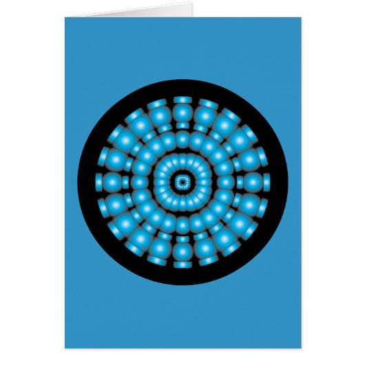Mod Psychedelic Spheres Dartboard Cards (Front)