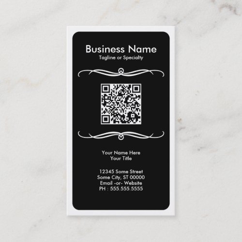 mod QR code Business Card
