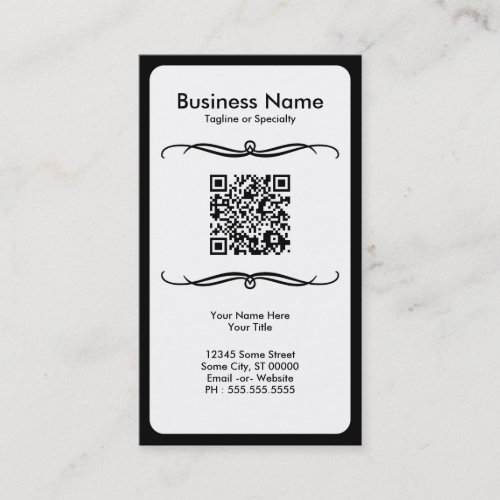 mod QR code Business Card