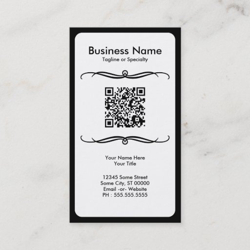 Customizable mod QR code Business Card