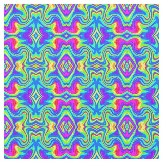 Mod Rainbow 3 Fabric (Close Up)