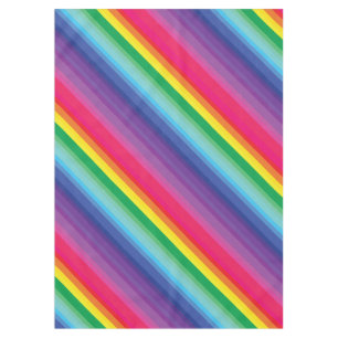 Mod Rainbow Colorful 1st Birthday Party Tablecloth