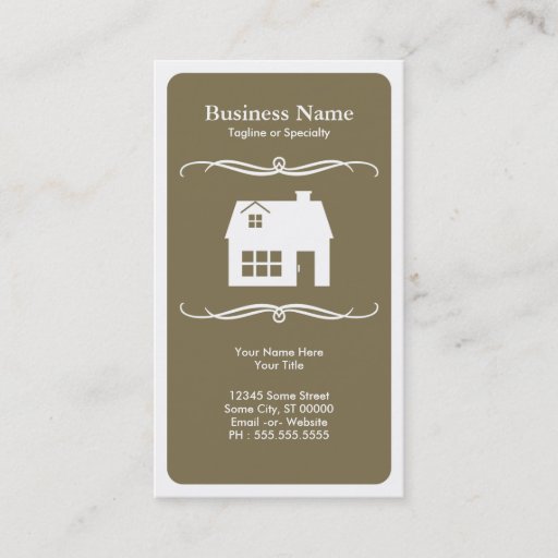 Customizable mod real estate business cards