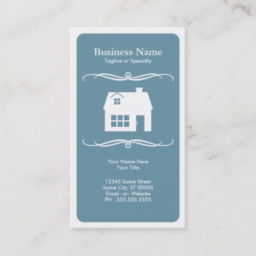 Customizable mod real estate business card template