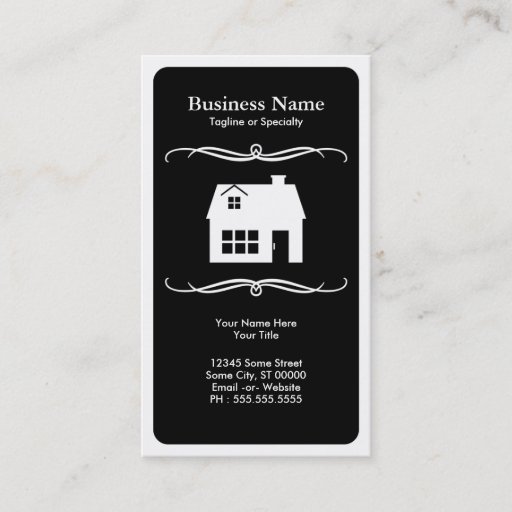 Customizable mod real estate business card templates