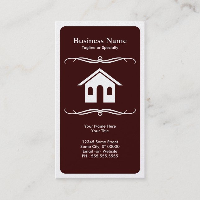mod real estate business card (Front)