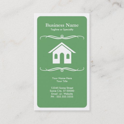 Customizable mod real estate business card