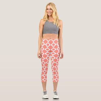 Mod Retro 60's Cantaloupe Capri Leggings